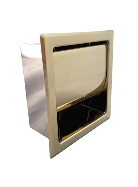 Recessed Toilet Paper Tissue Holder Gold Stainless Steel Renovators Supply