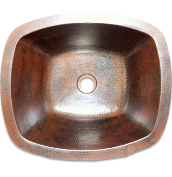 Rectangular 16" Handmade copper sink