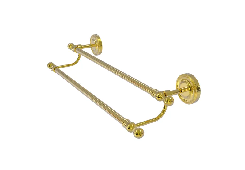 Regal 30" Double Towel Bar, Polished Brass