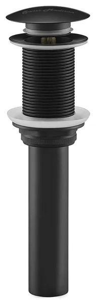 Residential Non-Overflow Pop Up Sink Drain 1.75 in Matte Black