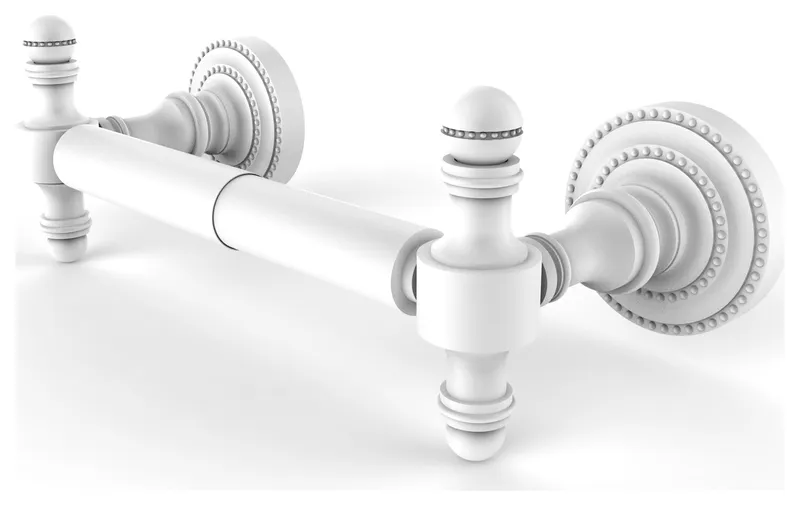 Retro Dot 2 Post Toilet Tissue Holder, Matte White