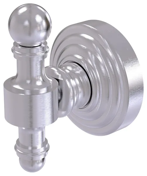 Retro Wave Robe Hook, Satin Chrome