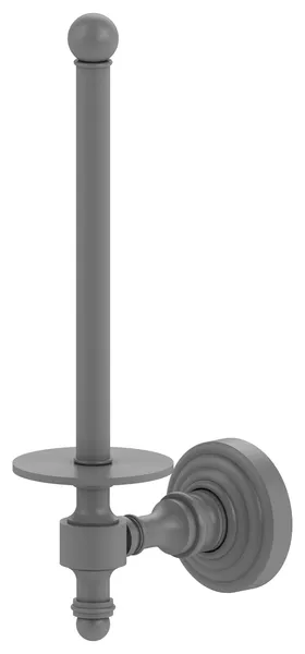 Retro Wave Upright Toilet Tissue Holder, Matte Gray