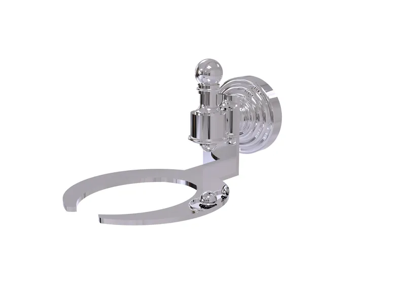 Retro-Wave Wall-Mount Soap Dish, Polished Chrome