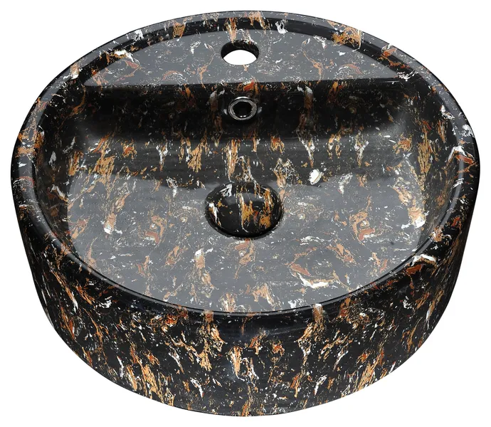 Rhapsody Series Ceramic Vessel Sink, Neolith Marble Finish