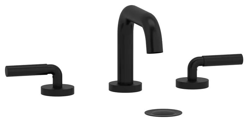 Riobel RUSQ08L Riu 1.2 GPM Widespread Bathroom Faucet - Black