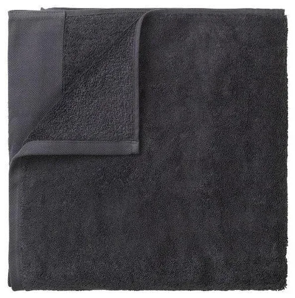 Riva Organic Terry Cloth Sauna Towel 39X79", Magnet/Charcoal