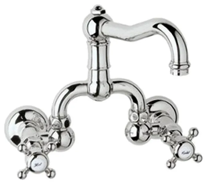 Rohl A1418XMAPC-2 Polished Chrome Country Bath Wall Mounted Bathroom Faucet
