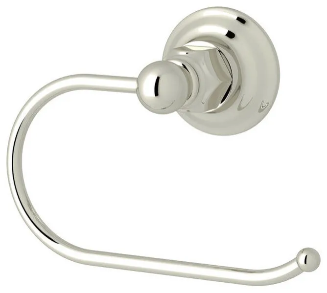 Rohl Single Post Toilet Paper Holder, Polished Nickel