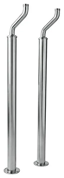Rohl U.6388APC Perrin and Rowe Deck Pillar Unions, Polished Chrome, Set of 2