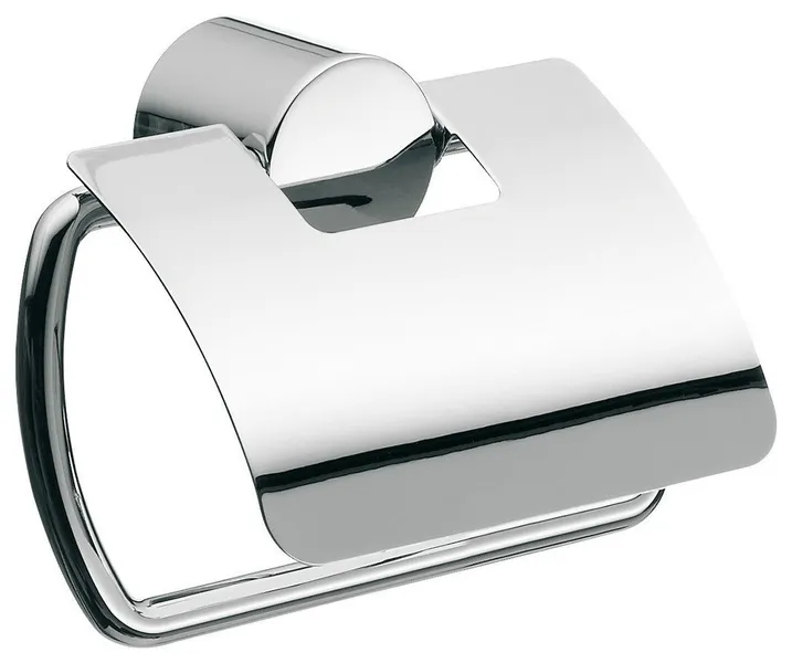 Rondo2 4500.001.00 Toilet Paper Holder in Polished Chrome With Lid
