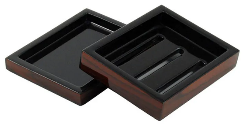 Rosewood Inlay Lacquer Soap Dish
