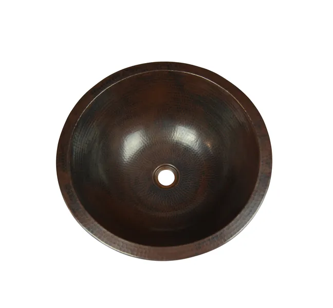 Round 17" copper sink Apron 1.5 inch