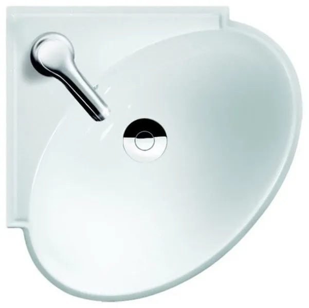 Round Ceramic Corner Bathroom Sink