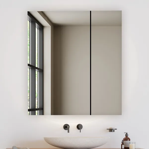 Royale 36" Medicine Cabinet Defogger 3X Vertically Adjustable Magnifying Mirror