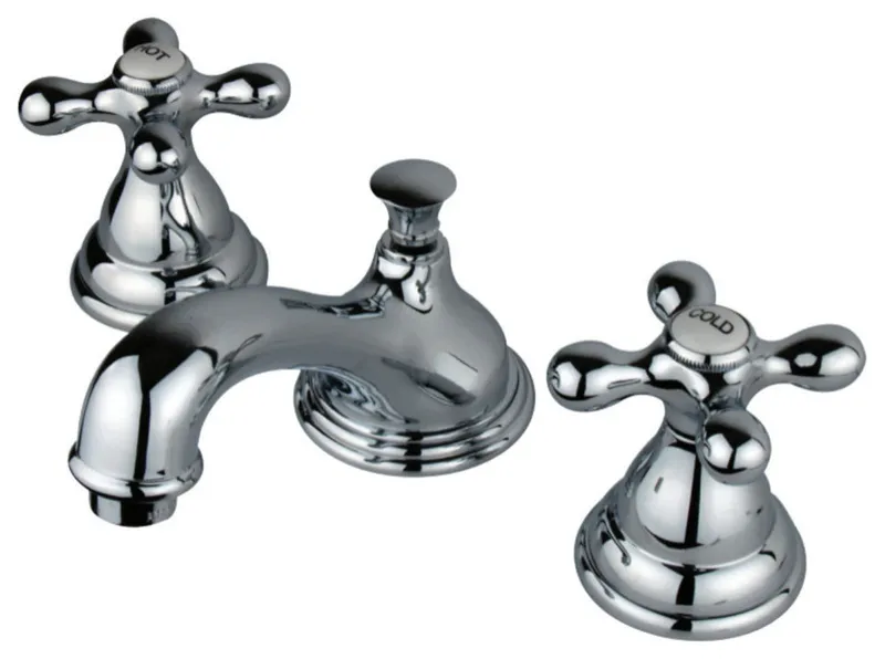 Royale Two Handle 8" to 16" Widespread Lavatory Faucet With Brass Pop-up