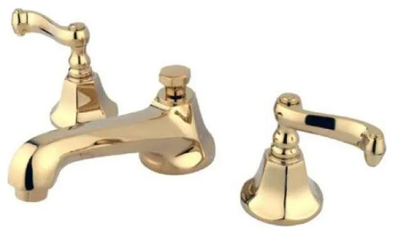 Royale Two Handle 8" to 16" Widespread Lavatory Faucet With Brass Pop-up