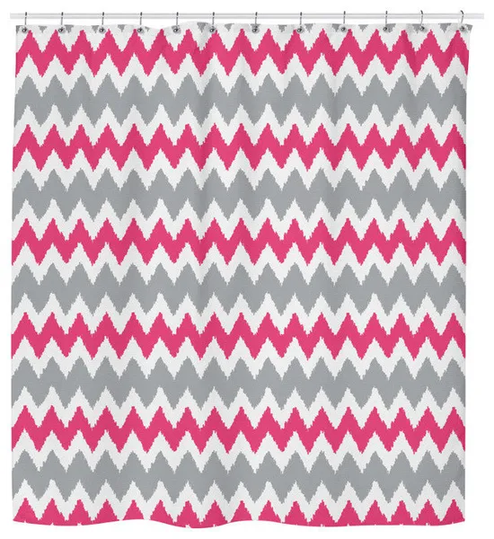 Rustic Shabby Chic Geometric Shower Curtain
