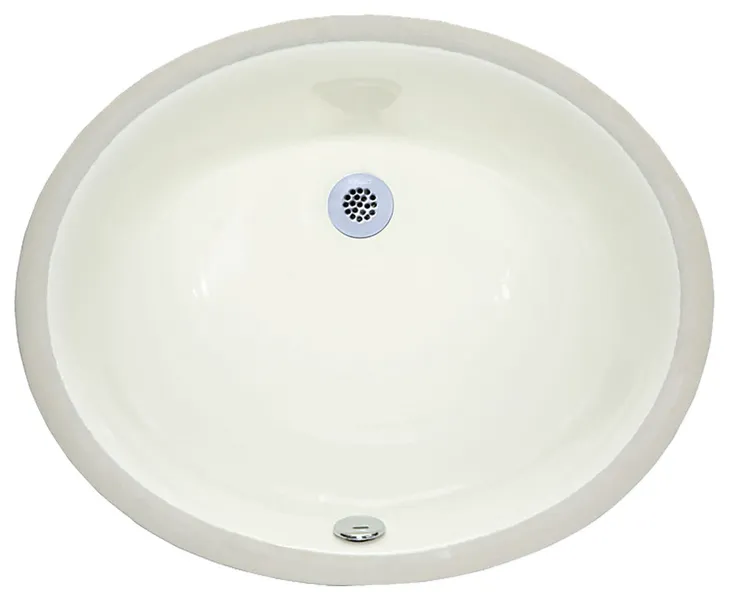 RYVYR CUM177OV-LN Undermount Sink - 18-inch Oval Vitreous China - Linen