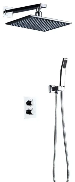 Sagua Wall Mounted LED Shower Set, 10"