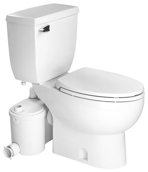 Saniflo Sanibest Pro Elongated Kit With Extension Pipe and Alarm