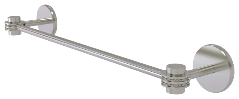 Satellite Orbit 1 36" Towel Bar With Dotted Accents, Satin Nickel