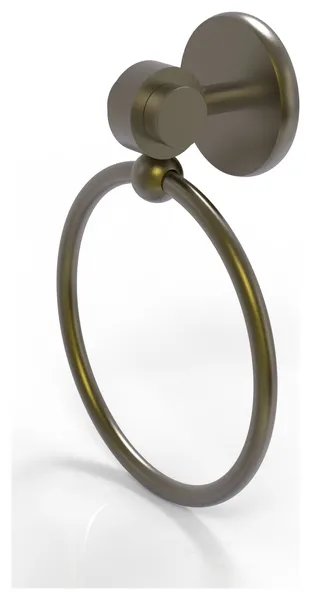 Satellite Orbit Two Towel Ring, Antique Brass