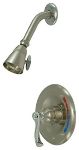 Satin Nickel/Polished Chrome Royale Single Handle Shower Faucet KB8637FLSO
