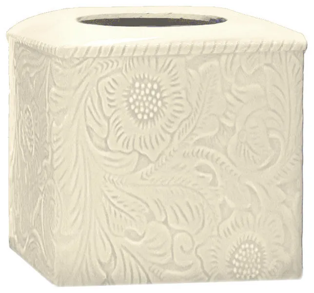 Savannah Tissue Box, Cream