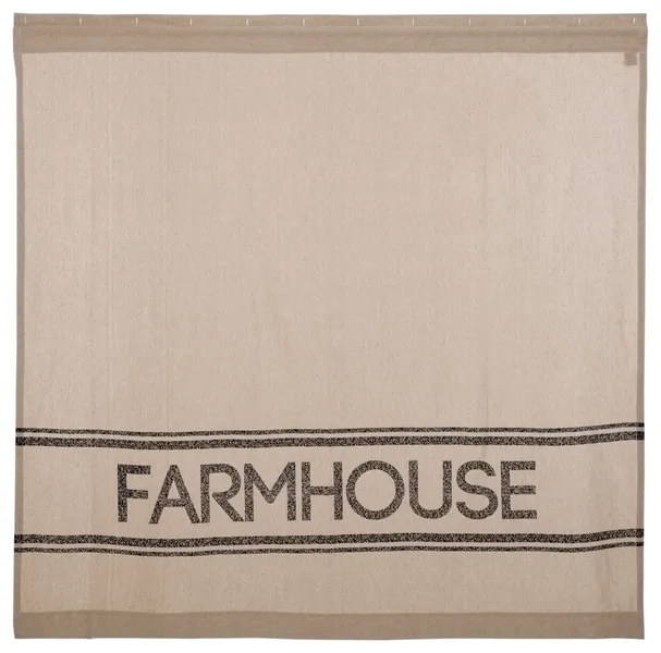 Sawyer Mill Charcoal Farmhouse Shower Curtain