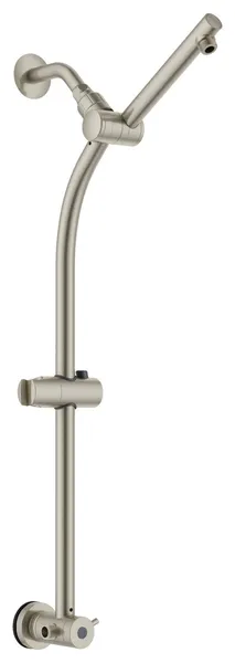 SB1520 No-Drill Conversion Slide Bar Shower Head With Diverter, Satin Nickel