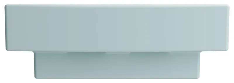 Scala Arch Wall-Mounted Sink Fireclay 19 in. 1-Hole in Matte Ice Blue