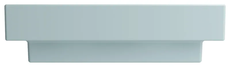 Scala Arch Wall-Mounted Sink Fireclay 23.75 in. 1-Hole in Matte Ice Blue