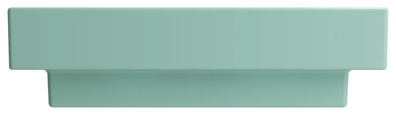 Scala Arch Wall-Mounted Sink Fireclay 23.75 in. 3-Hole in Matte Mint Green