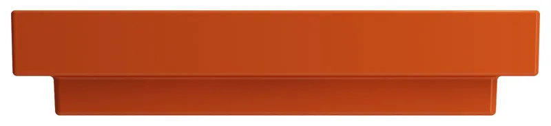 Scala Arch Wall-Mounted Sink Fireclay 32 in. 1-Hole in Orange