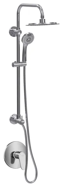 SeaBreeze II 8-in Rain Showerhead Adjustable Slide Bar and Mixing Valve 1.8 GPM, Chrome, 2.5gpm