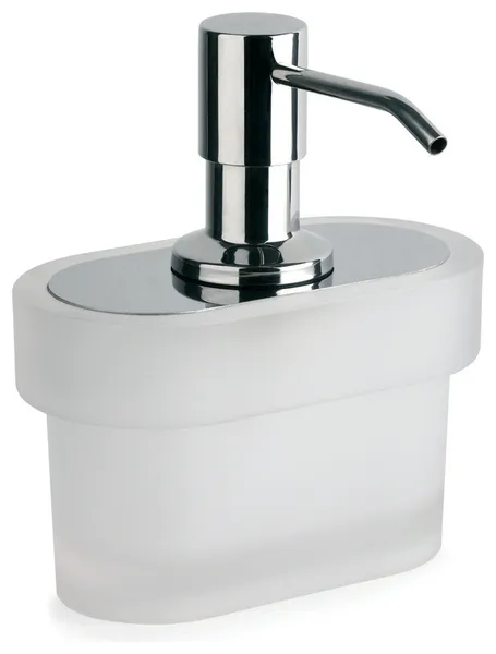 Secret Bath, Frosted Glass Table Soap Dispenser, Bilbao Collection