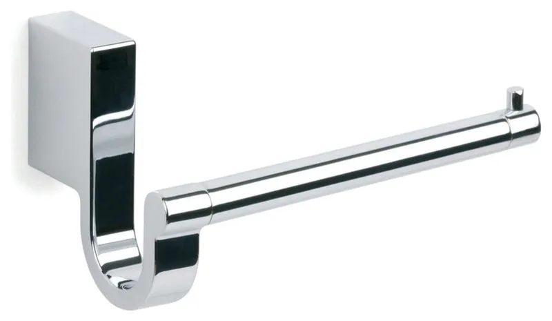 Secret Bath, Polished Chrome Toilet Paper Holder Without Lid, Bilbao Collection