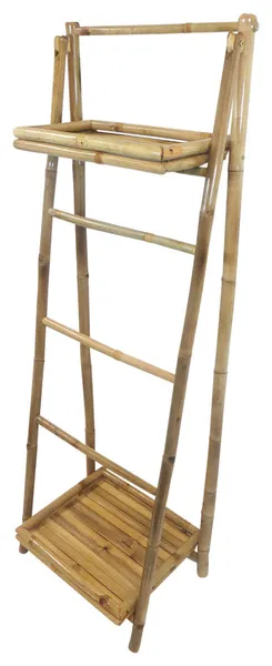 Self Standing Bamboo Ladder Rack