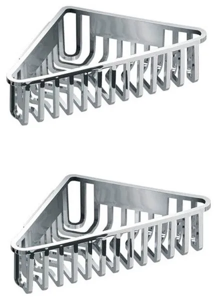 Set of Chrome Corner Shower Baskets