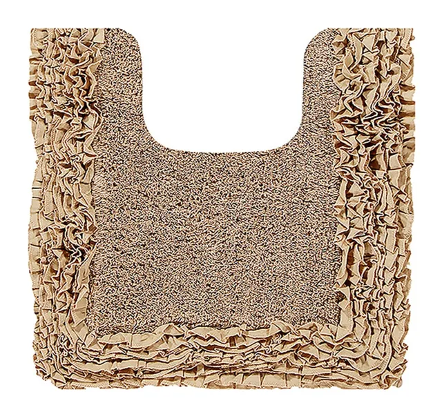Shaggy Border Collection 20" x 20" Contour in Beige