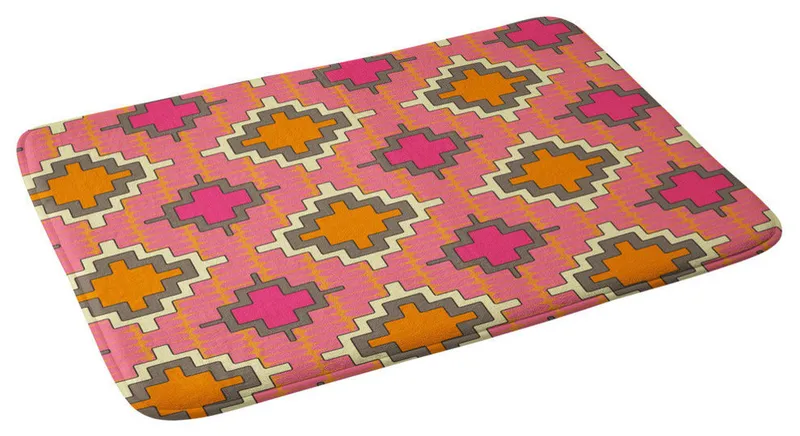 Sharon Turner Tangerine Kilim Memory Foam Bath Mat
