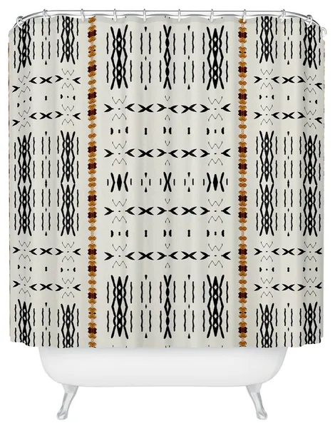 Sheila Wenzel-Ganny Mudcloth Tribal Western Shower Curtain