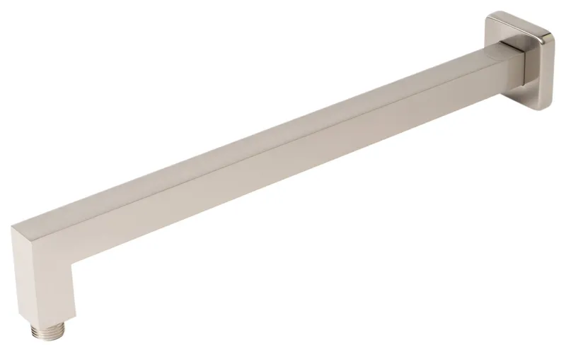 Shower Arm, Brushed Nickel, 16", Square, Wall