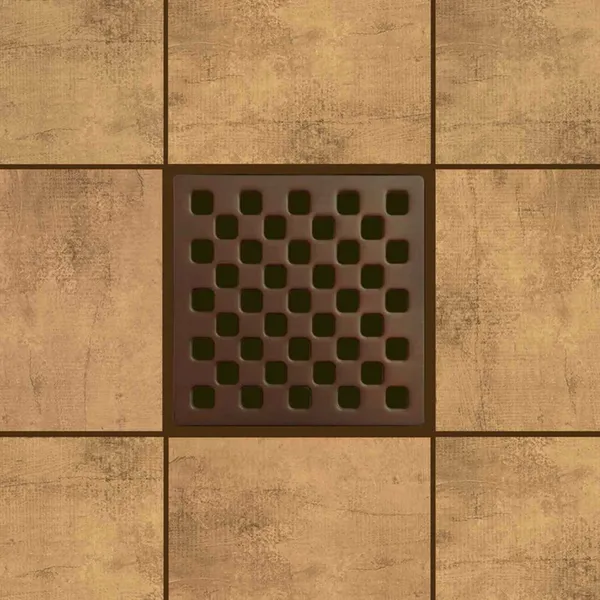 Shower Drain Grates, Decorative Stainless Steel - Milano, Oil Rubbed Bronze