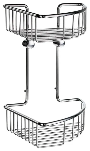 Sideline Basic Corner Soap Basket, Double Polished Chrome