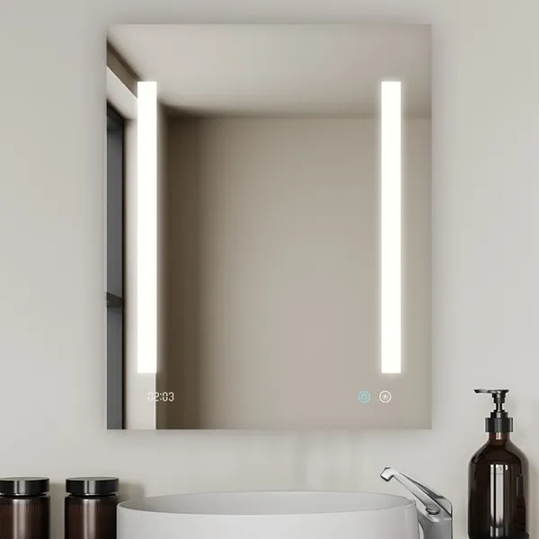 Signature Royale LED Medicine Cabinet Defogger 3X  Adjustable Magnifying Mirror, Left Hinge 24"x30"