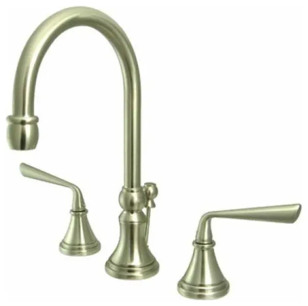 Silver Sage Widespread ADA Lavatory Faucet, Satin Nickel
