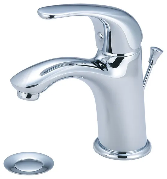 Single Handle Bathroom Faucet, Polished Chrome