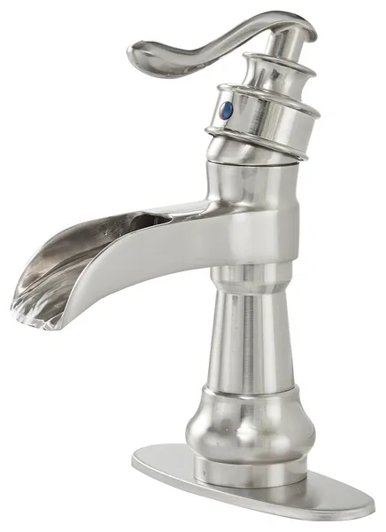 Single Handle Bathroom Sink Faucet, Brushed Nickel